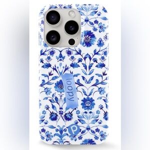 iPhone 15 Pro Blue Willow Loopy Case